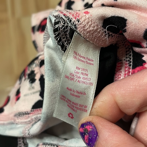 Justice yoga/workout leopard print pants GUC - Picture 4 of 7